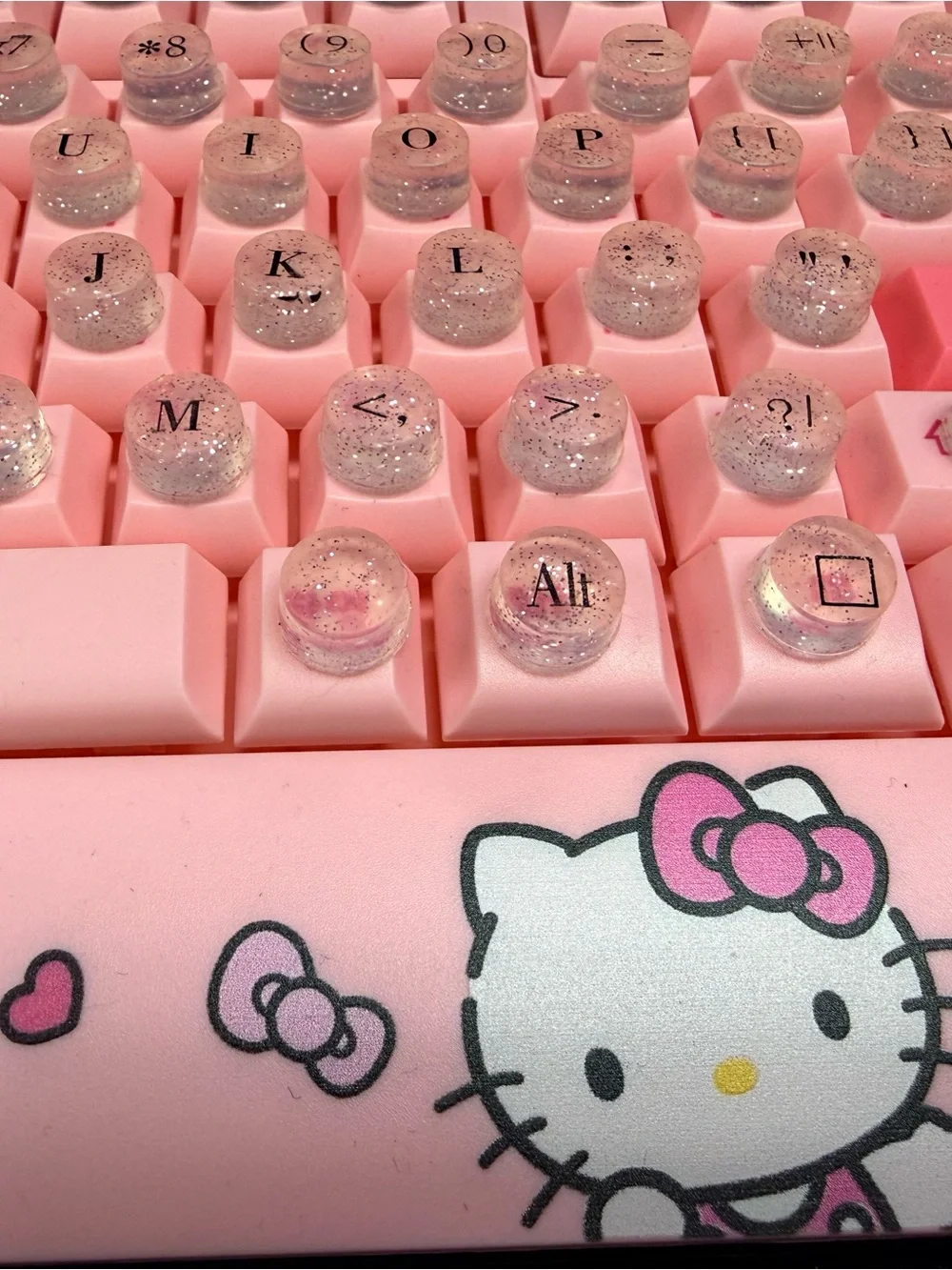 Hello Kitty Pink Keyboard and Matching Mouse Pad Set